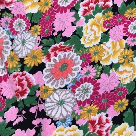 We Be Bop NWT Vintage Dead Stock Button Up Oversized Floral Print Tunic - Picture 5 of 8